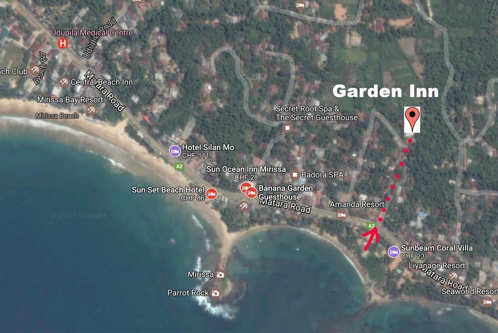 Garden Inn Mirissa Eksteriør billede